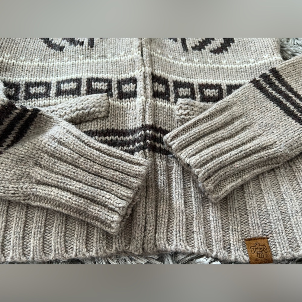 TNA Brown Reindeer Zip-Up Sweater 🦌🤎 - Picture 4 of 9